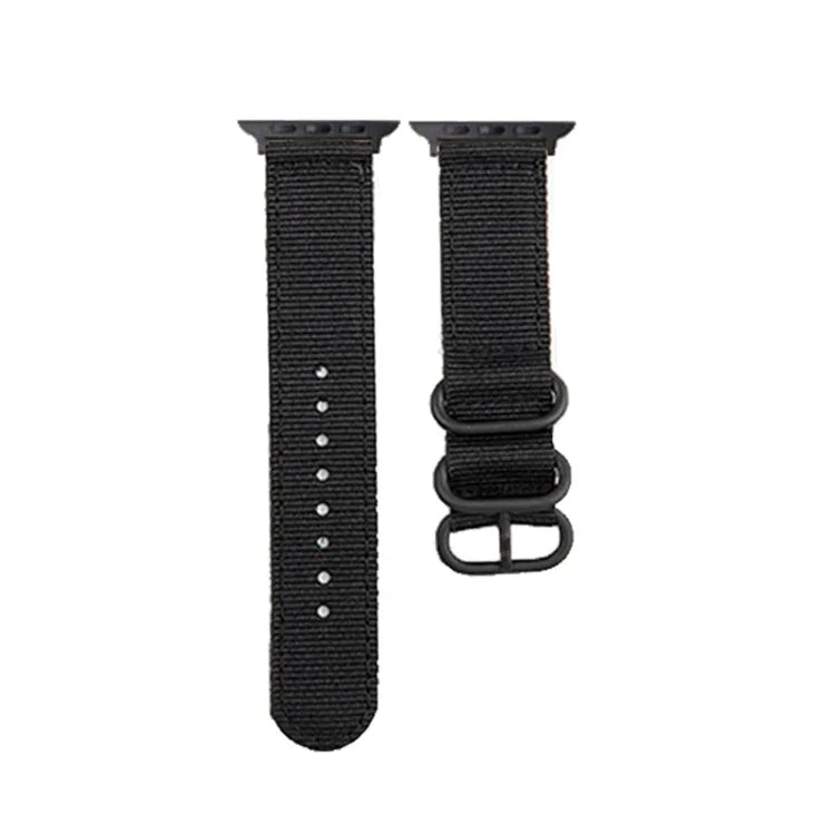 黑扣帆布錶帶，適用於 Apple Watch Series 8&7 41mm，適用於 Apple Watch Series 8&7 45mm
