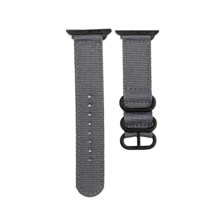 黑扣帆布錶帶，適用於 Apple Watch Series 8&7 41mm，適用於 Apple Watch Series 8&7 45mm