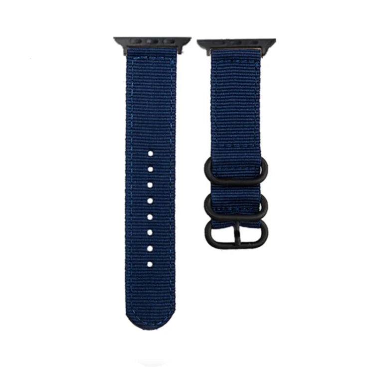 黑扣帆布錶帶，適用於 Apple Watch Series 8&7 41mm，適用於 Apple Watch Series 8&7 45mm