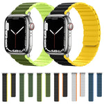 智慧磁吸矽膠錶帶，適用 Apple Watch Series 8&7 41mm，適用 Apple Watch Series 8&7 45mm