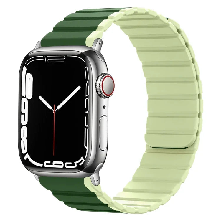 智慧磁吸矽膠錶帶，適用 Apple Watch Series 8&7 41mm，適用 Apple Watch Series 8&7 45mm