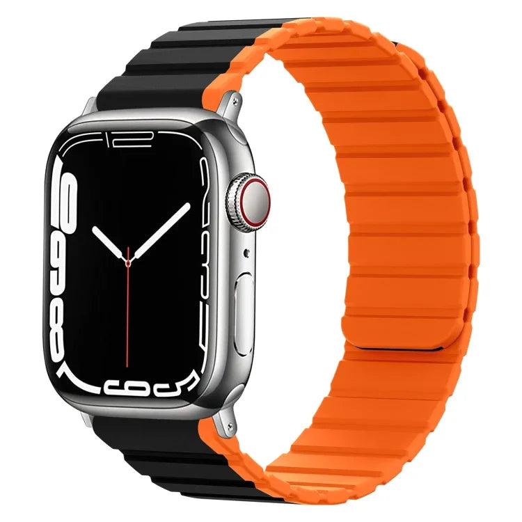 智慧磁吸矽膠錶帶，適用 Apple Watch Series 8&7 41mm，適用 Apple Watch Series 8&7 45mm