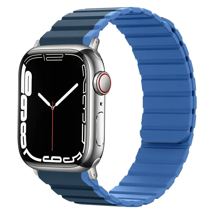 智慧磁吸矽膠錶帶，適用 Apple Watch Series 8&7 41mm，適用 Apple Watch Series 8&7 45mm