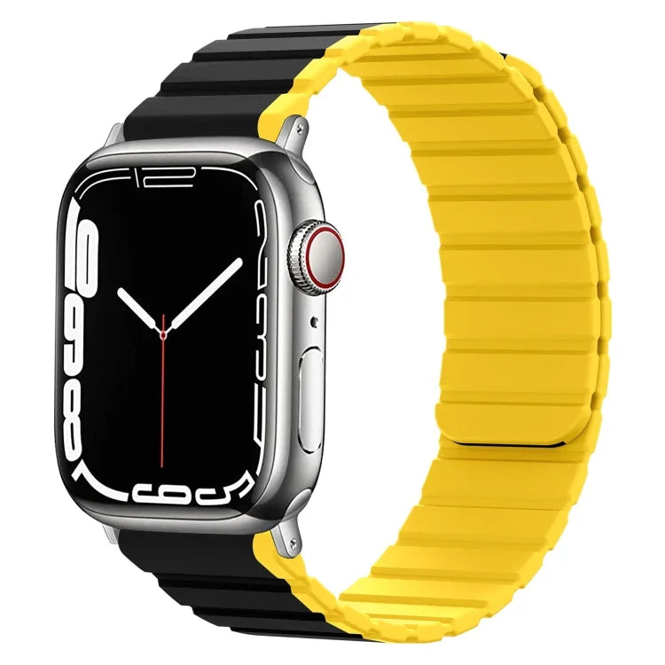 智慧磁吸矽膠錶帶，適用 Apple Watch Series 8&7 41mm，適用 Apple Watch Series 8&7 45mm