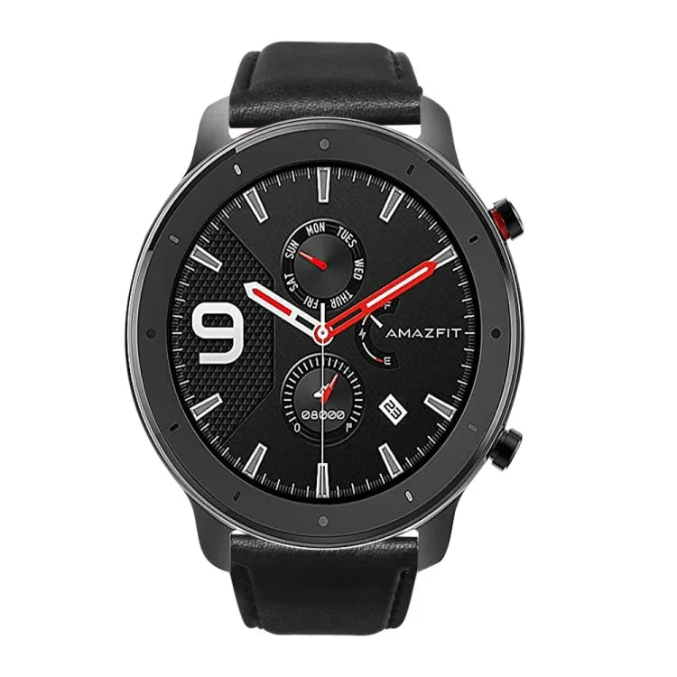 油蠟真皮錶帶，適用於Amazfit GTR 47mm / Pace / Stratos，Amazfit 2 Stratos，Ticwatch Pro / E2 / S2，Pebble第一代，Pebble Time