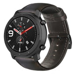 油蠟真皮錶帶，適用於Amazfit GTR 47mm / Pace / Stratos，Amazfit 2 Stratos，Ticwatch Pro / E2 / S2，Pebble第一代，Pebble Time