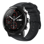 油蠟真皮錶帶，適用於Amazfit GTR 47mm / Pace / Stratos，Amazfit 2 Stratos，Ticwatch Pro / E2 / S2，Pebble第一代，Pebble Time