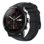 油蠟真皮錶帶，適用於Amazfit GTR 47mm / Pace / Stratos，Amazfit 2 Stratos，Ticwatch Pro / E2 / S2，Pebble第一代，Pebble Time