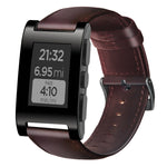 油蠟真皮錶帶，適用於Amazfit GTR 47mm / Pace / Stratos，Amazfit 2 Stratos，Ticwatch Pro / E2 / S2，Pebble第一代，Pebble Time