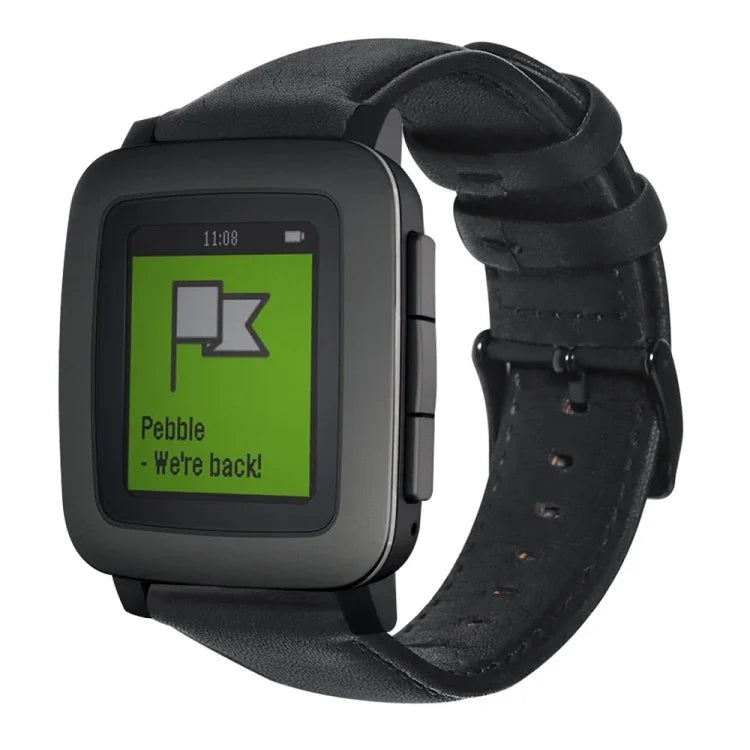 油蠟真皮錶帶，適用於Amazfit GTR 47mm / Pace / Stratos，Amazfit 2 Stratos，Ticwatch Pro / E2 / S2，Pebble第一代，Pebble Time