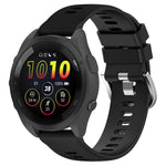22mm Solid Color Silicone Watch Band, For Garmin Forerunner 265