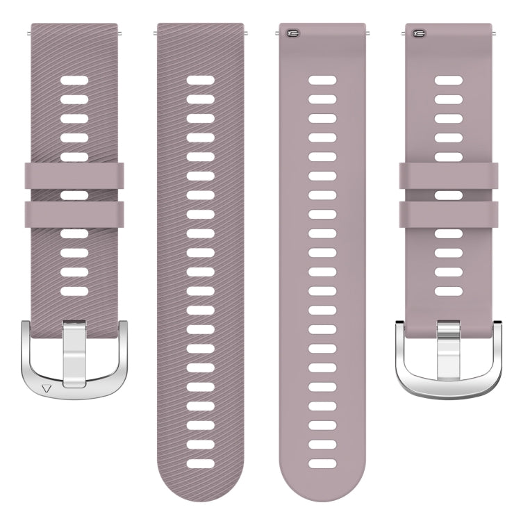 18mm Solid Color Silicone Watch Band, For Garmin Forerunner 265S