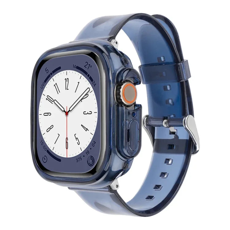 冰川果凍透明 TPU 殼錶帶，適用 Apple Watch Ultra 3 / 2 / 1 49mm