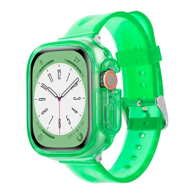冰川果凍透明 TPU 殼錶帶，適用 Apple Watch Ultra 3 / 2 / 1 49mm