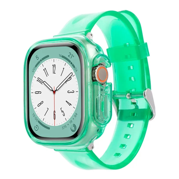 冰川果凍透明 TPU 殼錶帶，適用 Apple Watch Ultra 3 / 2 / 1 49mm