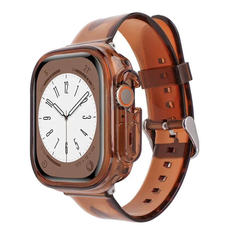 冰川果凍透明 TPU 殼錶帶，適用 Apple Watch Ultra 3 / 2 / 1 49mm