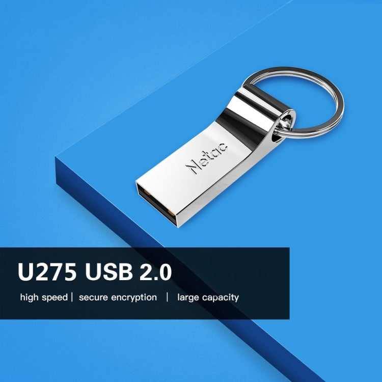 Netac U275 64GB USB 2.0安全加密鋁合金隨身碟, 64GB