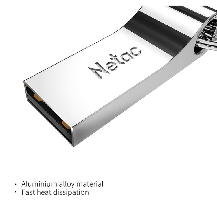 Netac U275 64GB USB 2.0安全加密鋁合金隨身碟, 64GB