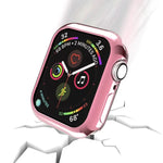 鍍膜 TPU 圓孔鏤空保護殼，適用於 Apple Watch Series 6 / 5 / 4 / SE 2025 / 2023 / 2022 40mm，適用於 Apple Watch Series 3 & 2 & 1 42mm
