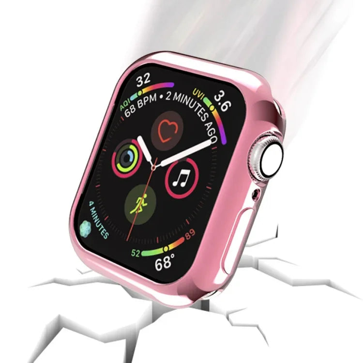 鍍膜 TPU 圓孔鏤空保護殼，適用於 Apple Watch Series 6 / 5 / 4 / SE 2025 / 2023 / 2022 40mm，適用於 Apple Watch Series 3 & 2 & 1 42mm