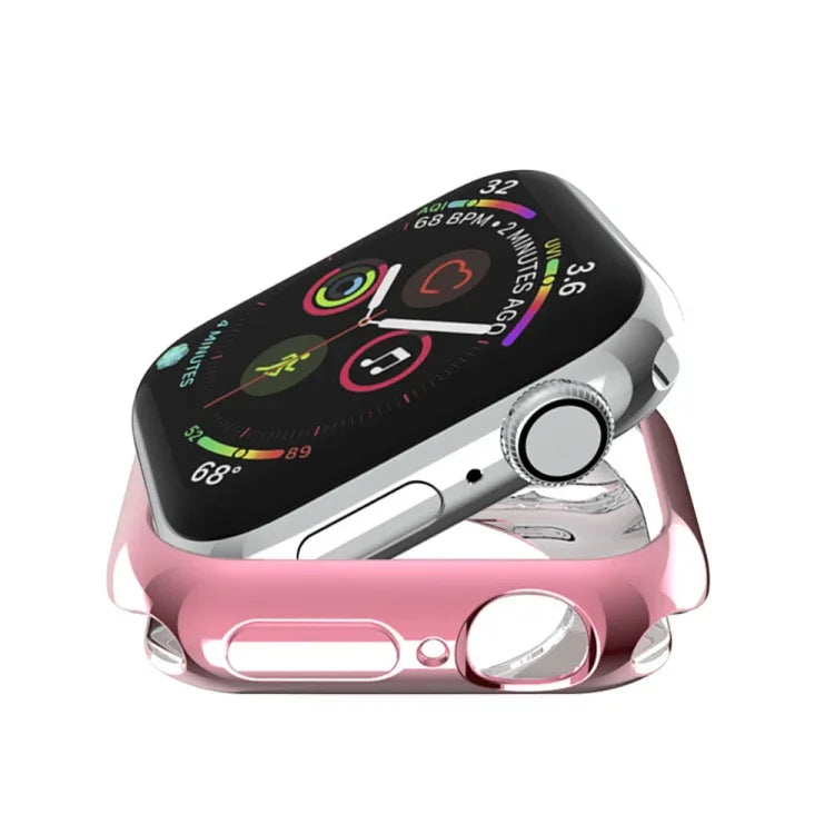 鍍膜 TPU 圓孔鏤空保護殼，適用於 Apple Watch Series 6 / 5 / 4 / SE 2025 / 2023 / 2022 40mm，適用於 Apple Watch Series 3 & 2 & 1 42mm