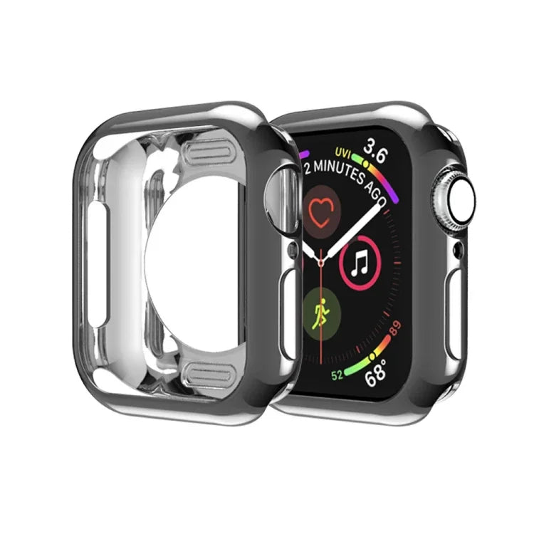 鍍膜 TPU 圓孔鏤空保護殼，適用於 Apple Watch Series 6 / 5 / 4 / SE 2025 / 2023 / 2022 40mm，適用於 Apple Watch Series 3 & 2 & 1 42mm