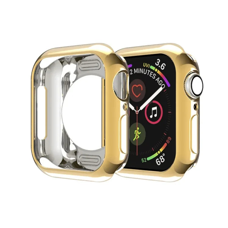 鍍膜 TPU 圓孔鏤空保護殼，適用於 Apple Watch Series 6 / 5 / 4 / SE 2025 / 2023 / 2022 40mm，適用於 Apple Watch Series 3 & 2 & 1 42mm