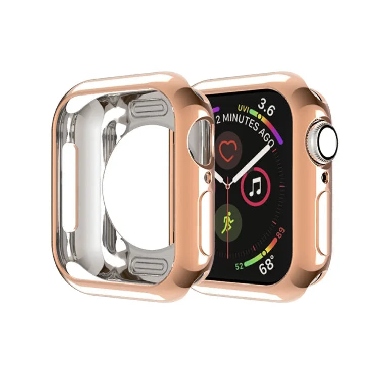 鍍膜 TPU 圓孔鏤空保護殼，適用於 Apple Watch Series 6 / 5 / 4 / SE 2025 / 2023 / 2022 40mm，適用於 Apple Watch Series 3 & 2 & 1 42mm