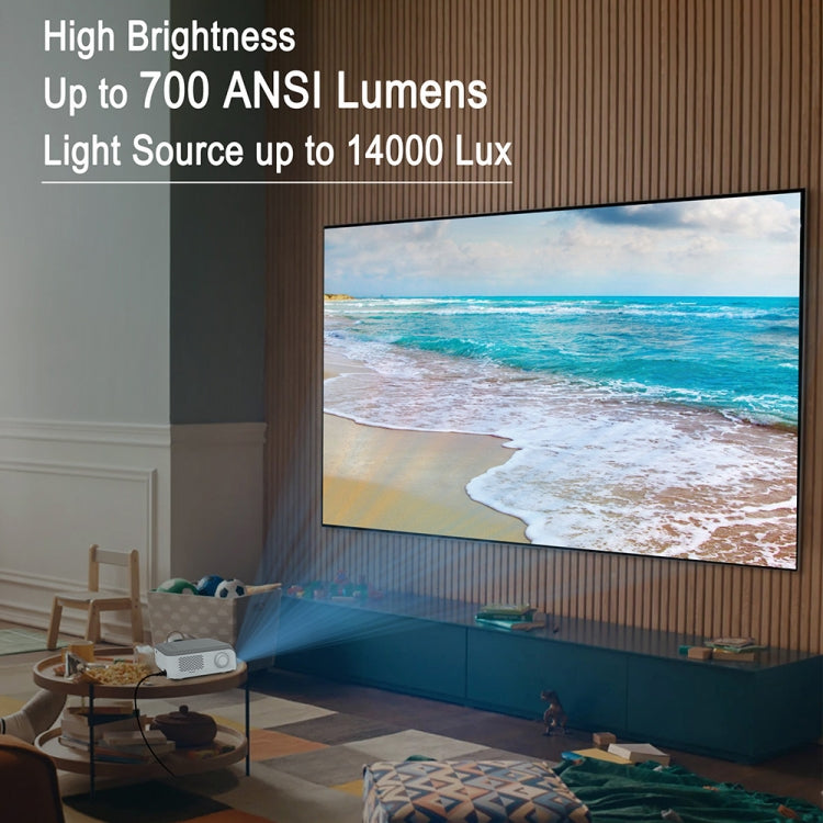 MECOOL KP1 1920x1080P 700 ANSI 流明便攜迷你 LCD 智能投影機，KP1