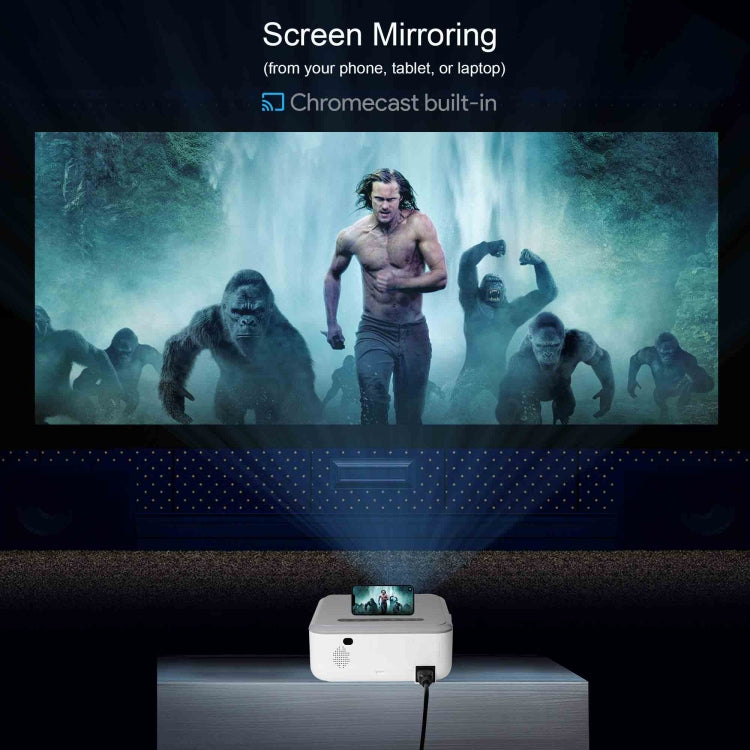 MECOOL KP1 1920x1080P 700 ANSI 流明便攜迷你 LCD 智能投影機，KP1