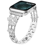 三葉草鑽石錶帶，適用 Apple Watch Series 8&7 45mm，適用 Apple Watch Series 8&7 41mm