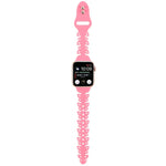 蝴蝶鏤空矽膠錶帶，適用於 Apple Watch Series 8&7 45mm，適用於 Apple Watch Series 8&7 41mm