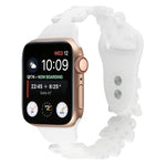 蝴蝶鏤空矽膠錶帶，適用於 Apple Watch Series 8&7 45mm，適用於 Apple Watch Series 8&7 41mm