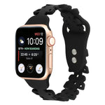 蝴蝶鏤空矽膠錶帶，適用於 Apple Watch Series 8&7 45mm，適用於 Apple Watch Series 8&7 41mm
