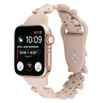 蝴蝶鏤空矽膠錶帶，適用於 Apple Watch Series 8&7 45mm，適用於 Apple Watch Series 8&7 41mm