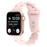蝴蝶鏤空矽膠錶帶，適用於 Apple Watch Series 8&7 45mm，適用於 Apple Watch Series 8&7 41mm