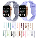 蝴蝶鏤空矽膠錶帶，適用於 Apple Watch Series 8&7 45mm，適用於 Apple Watch Series 8&7 41mm