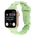蝴蝶鏤空矽膠錶帶，適用於 Apple Watch Series 8&7 45mm，適用於 Apple Watch Series 8&7 41mm