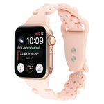 蝴蝶鏤空矽膠錶帶，適用於 Apple Watch Series 8&7 45mm，適用於 Apple Watch Series 8&7 41mm