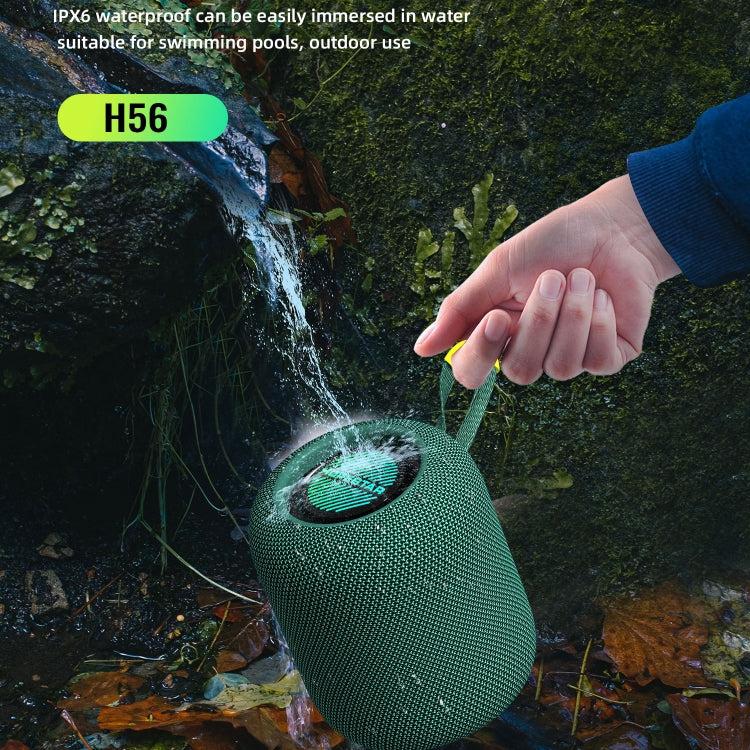 HOPESTAR H56 IPX6 防水 10W TWS 低音炮燈藍牙喇叭，H56