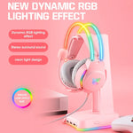 X26 USB+3.5mm RGB 有線遊戲耳機，X26