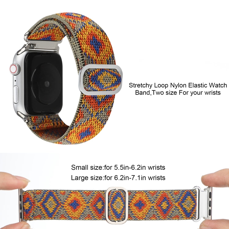 扣式彈性尼龍錶帶，適用於 Apple Watch Series 8&7 45mm，適用於 Apple Watch Series 8&7 41mm