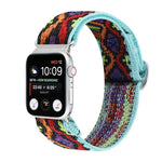 扣式彈性尼龍錶帶，適用於 Apple Watch Series 8&7 45mm，適用於 Apple Watch Series 8&7 41mm