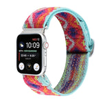 扣式彈性尼龍錶帶，適用於 Apple Watch Series 8&7 45mm，適用於 Apple Watch Series 8&7 41mm