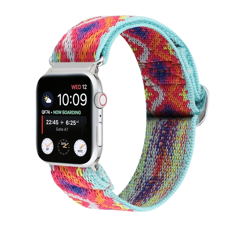 扣式彈性尼龍錶帶，適用於 Apple Watch Series 8&7 45mm，適用於 Apple Watch Series 8&7 41mm