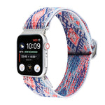 扣式彈性尼龍錶帶，適用於 Apple Watch Series 8&7 45mm，適用於 Apple Watch Series 8&7 41mm