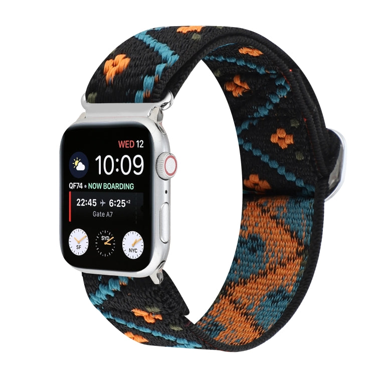 扣式彈性尼龍錶帶，適用於 Apple Watch Series 8&7 45mm，適用於 Apple Watch Series 8&7 41mm