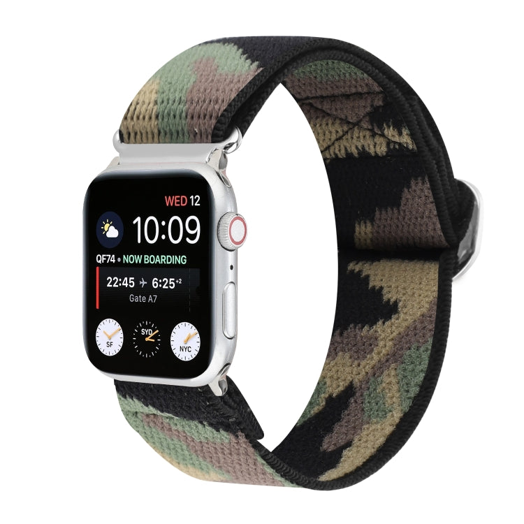 扣式彈性尼龍錶帶，適用於 Apple Watch Series 8&7 45mm，適用於 Apple Watch Series 8&7 41mm