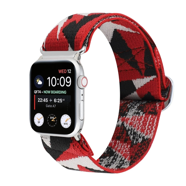 扣式彈性尼龍錶帶，適用於 Apple Watch Series 8&7 45mm，適用於 Apple Watch Series 8&7 41mm