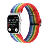 扣式彈性尼龍錶帶，適用於 Apple Watch Series 8&7 45mm，適用於 Apple Watch Series 8&7 41mm